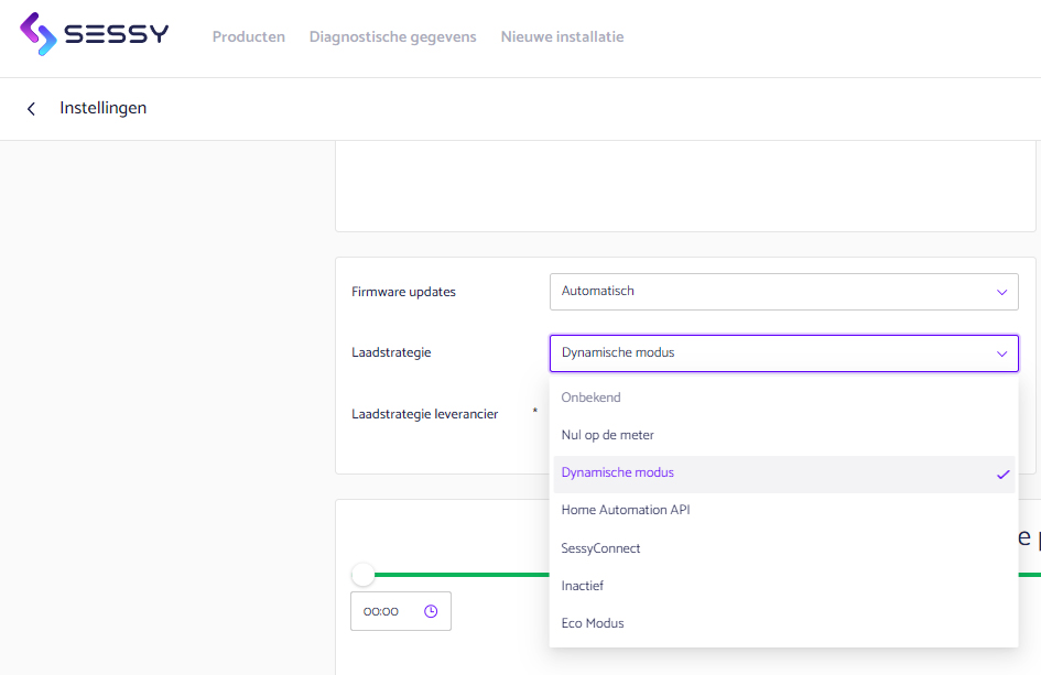 Welke laadstrategieën heeft de Sessy thuisbatterij?