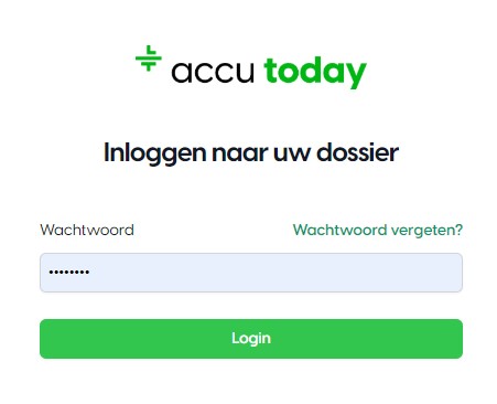 Inloggen in mijn Dossier